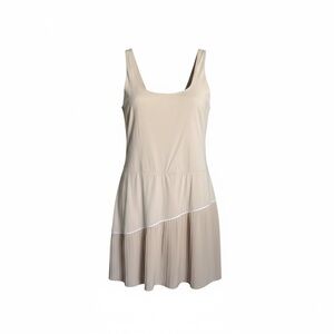 Pleated-Hem Mini tennis dress